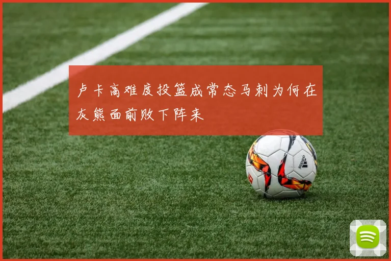 卢卡高难度投篮成常态马刺为何在灰熊面前败下阵来